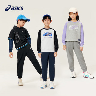 asics/亚瑟士童装运动裤男女儿童保暖运动裤针织长裤 020灰色 160cm