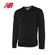 new balance NB男款拼色logo针织上衣MT93929圆领套头卫衣 MT93929-BK M