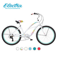 Electra 自行车女变速24寸女式轻便单车青少年脚踏车子淑女潮流款