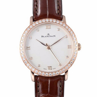 BLANCPAIN 宝珀 瑞士手表Blancpain-女装系列女士自动机械腕表 6104-2987-55A 白盘 29.2mm