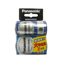 88VIP：Panasonic 松下 1号电池煤气灶用碳性热水器液化气手电筒家用大号电池2粒装