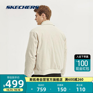 SKECHERS 斯凯奇 男款外套灯芯绒舒适保暖运动外套L323M095