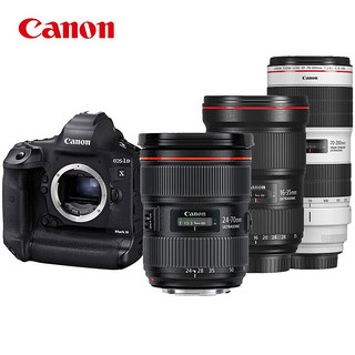 Canon 佳能 EOS-1DX Mark III 1DX3全画幅旗舰单反相机（EF 24-70mm+16-35mm+70-200mm f/2.8L）大三元套装