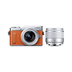 Panasonic 松下 直邮日本松下(Panasonic) LUMIX DC-GF10W-D 双镜头套装  橙色