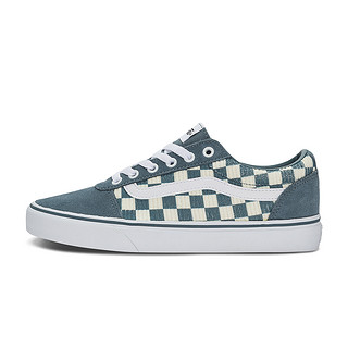 VANS 范斯 官方 Ward雾霾蓝棋盘格灯芯绒女鞋板鞋运动鞋