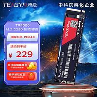 腾隐（TENGYIN）精选长江存储晶圆台式机笔记本SSD固态硬盘PCIe4.0 NVMe 512GB TP4000 读速5000MB/S