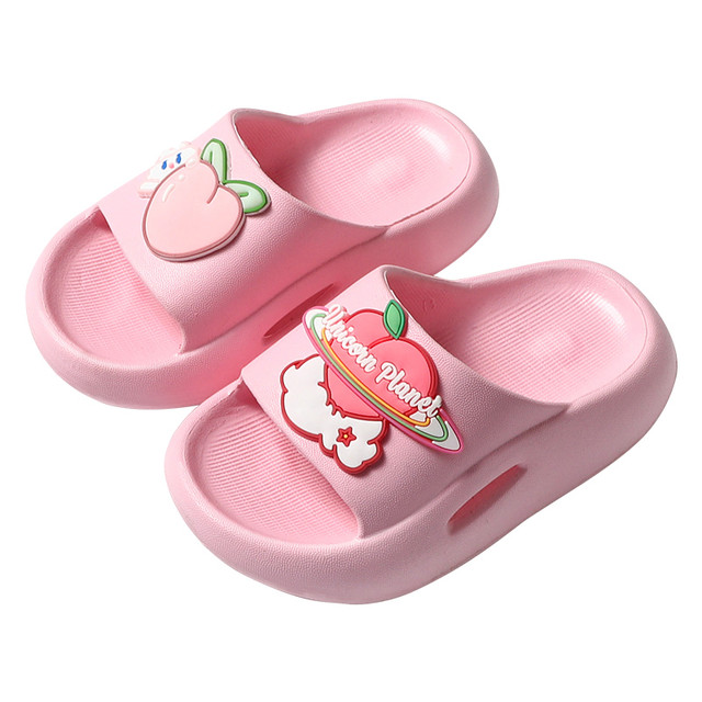 88VIP：ABC童鞋 seven爱心桃女童拖鞋夏可爱公主室内防滑洗澡用EVA女孩宝宝凉拖鞋