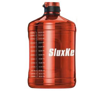 PLUS会员、有券的上：SLUXKE 大容量运动水壶 落日橙 2.3L