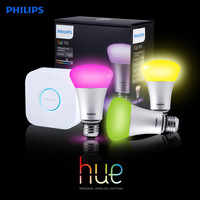 PHILIPS飞利浦Hue 9W智能灯泡 led彩光照明Siri智控拾音灯E27语音HomeKit
