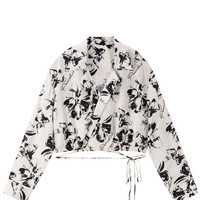 PEACEBIRD WOMEN 太平鸟女装 女士长袖衬衫 A1CAD2C10C8 白色纹样 S