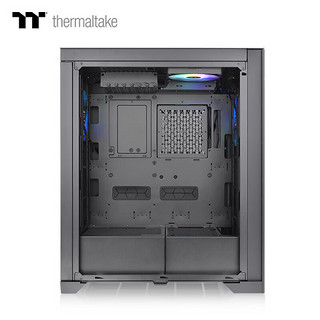 Tt（Thermaltake）CTET500TGARGB黑色机箱水冷电脑主机（支持420水冷/支持EATX/标配3风扇）