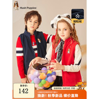 暇步士(Hush Puppies)童装儿童马甲男童女童2022年秋季男女大童时尚保暖马甲舒适 藏蓝 130cm
