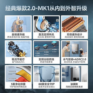 Midea 美的 JSQ25-MK1 强排式燃气热水器 13L