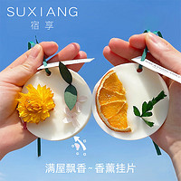 SUXIANG 宿享 衣柜衣橱香薰挂件蜡片（10盒装）