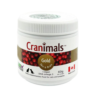  克雷蒙 Cranimals 进口抗氧化宠物泌尿健康植物蔓越莓粉60g