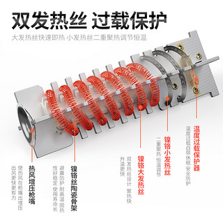 德国威猛数显大功率热风枪汽车贴膜烤枪绝缘套管热缩枪吹风机小型