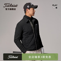 Titleist泰特利斯高尔夫服装男士双面穿棉服23冬季PLAY TRENDY男装棉外套 黑色 L