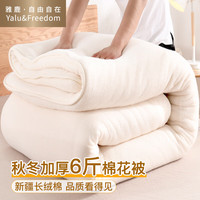 ·自由自在 新疆棉花纤维秋冬季被子6斤200*230cm