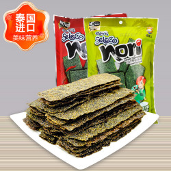 喜乐口 泰国进口片即食夹心脆儿童零食拌饭碎办公室小零食海苔片卷
