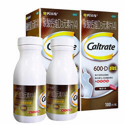 Caltrate 钙尔奇 金钙尔奇碳酸钙维D3元素片(4) 100片/瓶