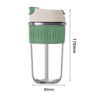 VXLYX 带盖双饮吸管杯 500ml