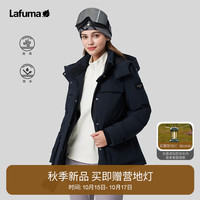 LAFUMA乐飞叶户外羽绒服女 650蓬鹅绒保暖防水防寒派克外套 LFJU3DH06 黑色BK 160/80A(36)