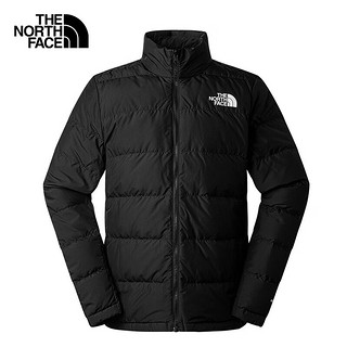 北面（The North Face）三合一冲锋衣男羽绒内胆户外Gore-tex防水保暖|83RR JK3/黑色 XXL/185