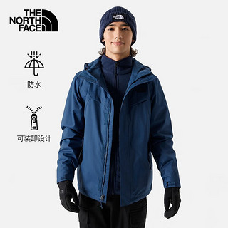 THE NORTH FACE 北面 冲锋衣男户外防风防水抓绒内胆夹克三合一88RP