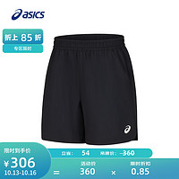 ASICS 亚瑟士 运动短裤男子舒适透气7英寸反光夜跑运动裤 2011C972-001 黑色 XXL