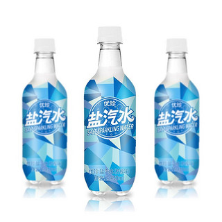 优珍 盐汽水 柠檬味碳酸饮料 含气带盐清爽解渴 450ml*24瓶 塑膜量贩装