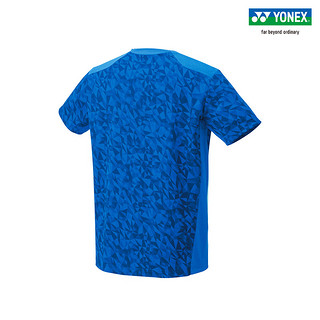 YONEX/尤尼克斯 10523YX/20720YX 23FW日本队大赛系列 透气吸湿速干T恤 蓝色（男款） L