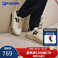 FILA 斐乐 FUSION斐乐潮牌BANK DX男鞋场下滑板鞋