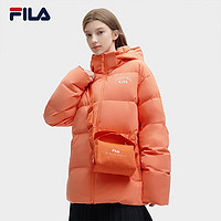 FILA 斐乐女包挎包2023冬时尚便携包包单肩斜挎包手拎包 果酱橙-OR XS