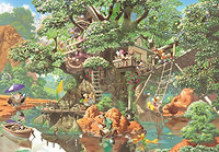 Tenyo 迪士尼神秘森林树屋拼图 1000块（51x73.5cm）