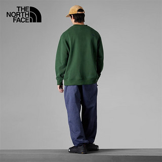 北面（The North Face） UE先锋系列重磅毛圈小标圆领卫衣男舒适秋冬|83PU I0P/绿色 XXL/185