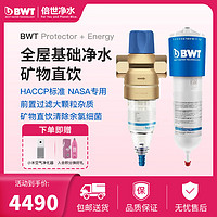 BWT 倍世 前置反冲洗过滤器母婴家用净水器滤水厨下式直饮全屋净水套装 全屋基础套餐