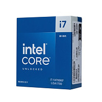 intel 英特尔 酷睿 i7-14700KF CPU处理器 盒装