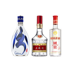 WULIANGYE 五粮液 普五52%vol 500ml +汾酒 青花30复兴版53度500ml+国窖1573 52度 425ml