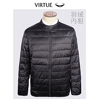 Virtue 富绅 2023白鸭绒羽绒服男士商务休闲外套可拆内胆单穿爸爸轻便羽绒