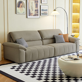 Buleier 布雷尔 沙发 意式轻奢直排布艺沙发客厅组合大小户型整装家具