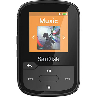 SanDisk MP3播放器Clip Sport Plus 运动 无线蓝牙耐用内置FM收音机 黑色 16GB