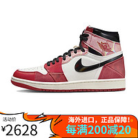 耐克（NIKE）Air Jordan 1 AJ1 红黑蜘蛛侠2.0 高帮男子复古篮球鞋DV1748-601 41