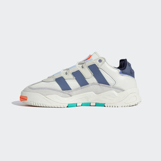 adidas「奶包鞋」阿迪达斯三叶草NITEBALL男女复古经典运动鞋 水泥白/紫/米白/橘 43(265mm)