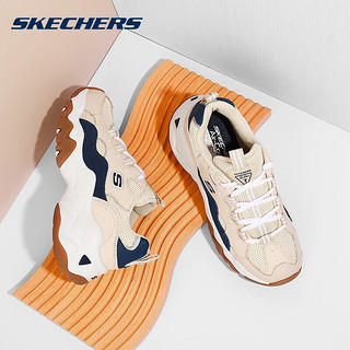 SKECHERS 斯凯奇 男鞋女鞋 熊猫鞋潮流运动鞋透气休闲鞋厚底老爹鞋 /三代熊猫鞋