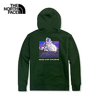 北面（The North Face）帽衫休闲户外运动套头衫卫衣保暖男女同款86Q2 I0P/绿色 M/170