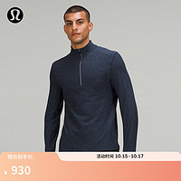 lululemon丨Surge Warm 男士半拉链运动衫 LM3DBVS 海军蓝/黑 M