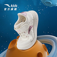 安踏 儿童运动鞋婴幼童学步鞋0-3岁女宝宝易弯折软底鞋商场同款 象牙白/水果粉-1 21(参考12.5CM)