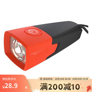 DECATHLON 迪卡侬 户外运动迷你家用LED远射干电池露营小手持灯FOR2红色-2754256