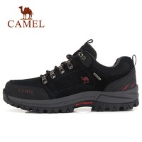 骆驼(CAMEL)男鞋户外徒步鞋牛皮减震男女越野户外登山运动鞋 A63202a6925 黑色 41
