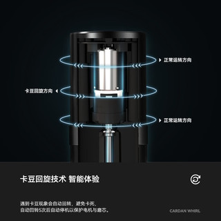 NICOH电动磨豆机便携钢芯小型迷你充电全自动现磨磨粉机家用户外露营旅行咖啡豆研磨机 黑色+枪黑色